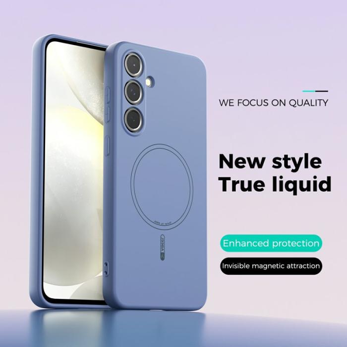 ABEEL - ABEEL Samsung Galaxy S24 Skal MagSafe Sky Blue Liquid Silicone