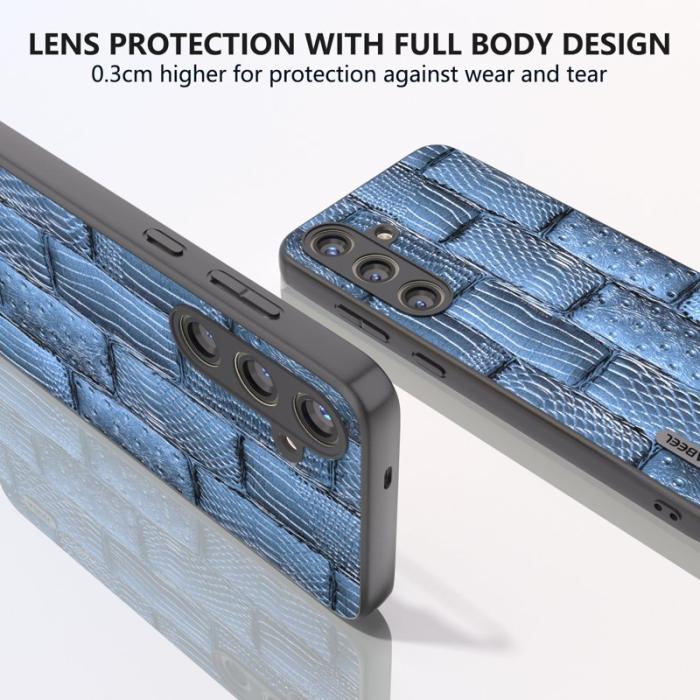 ABEEL - ABEEL Samsung Galaxy S24+ Skal Mahjong Textur Blå