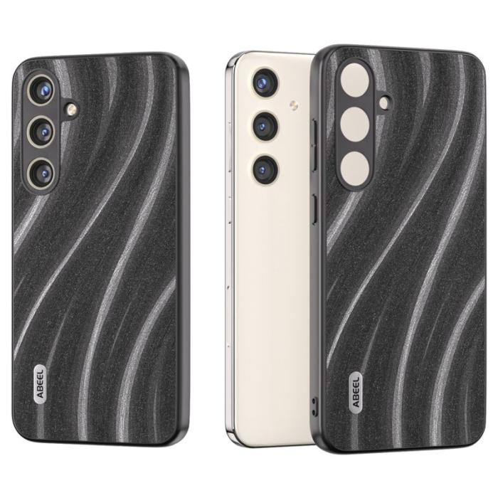 ABEEL - ABEEL Samsung Galaxy S24 Skal Milky Way PU Läder - Grå