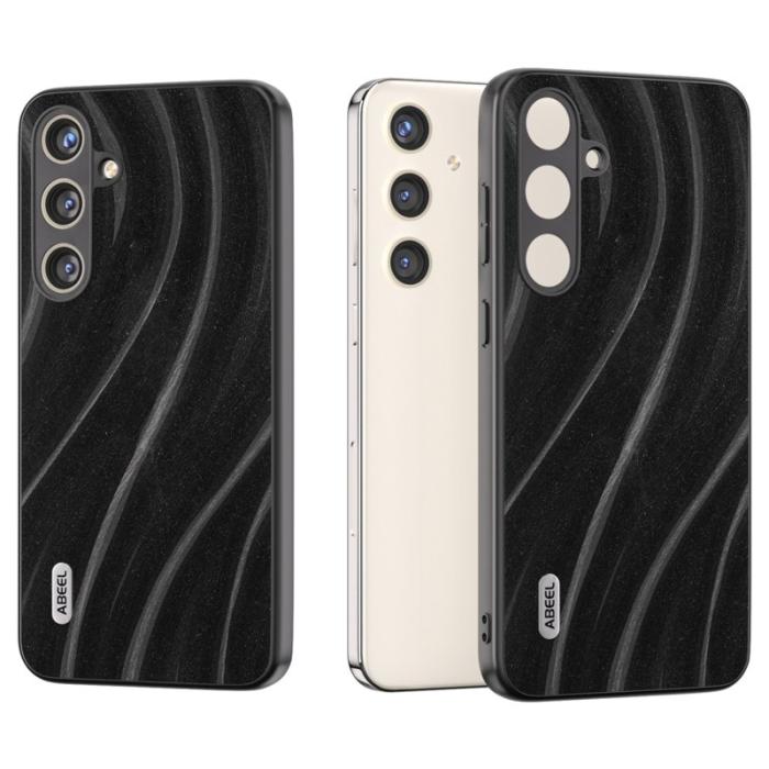 ABEEL - ABEEL Samsung Galaxy S24 Skal Milky Way PU Läder - Svart