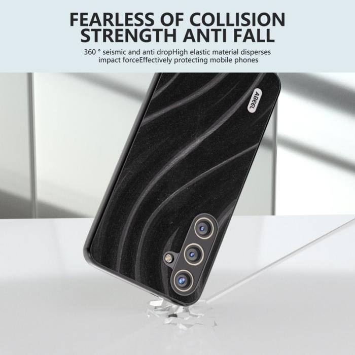 ABEEL - ABEEL Samsung Galaxy S24 Skal Milky Way PU Läder - Svart