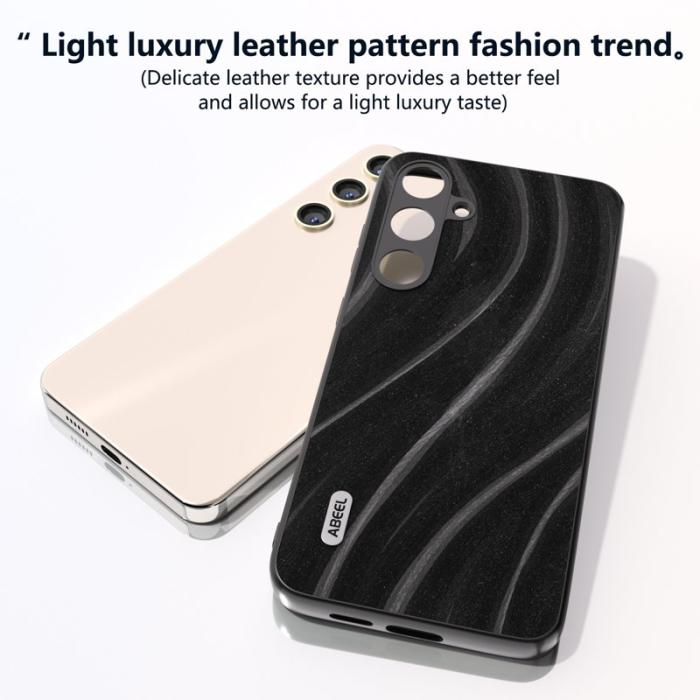 ABEEL - ABEEL Samsung Galaxy S24 Skal Milky Way PU Läder - Svart