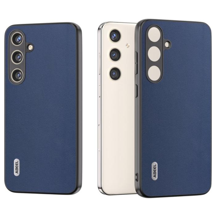 ABEEL - ABEEL Samsung Galaxy S24 Skal Nappa Läder Blå