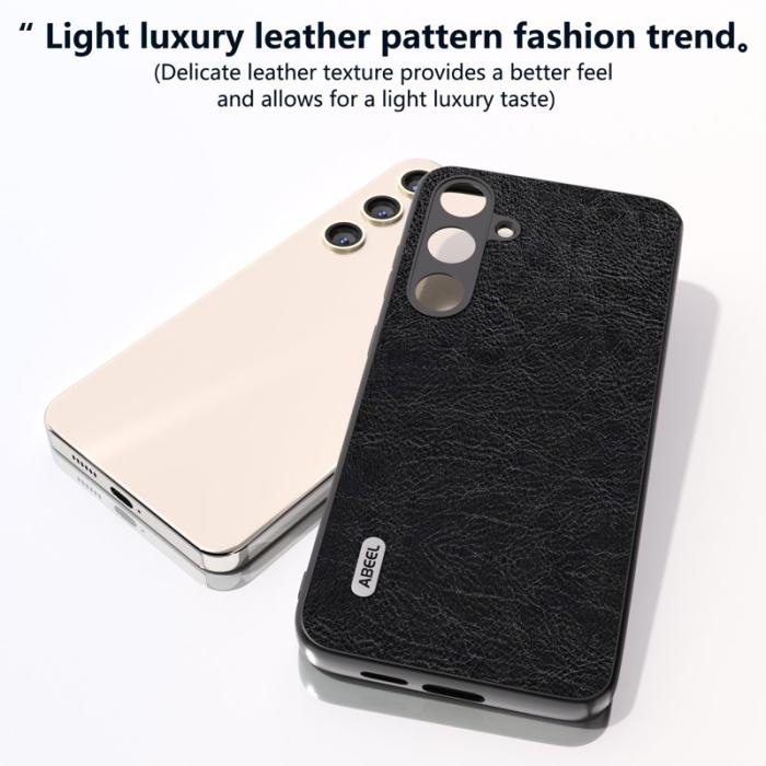 ABEEL - ABEEL Samsung Galaxy S24 Skal PU Läder Retro Svart
