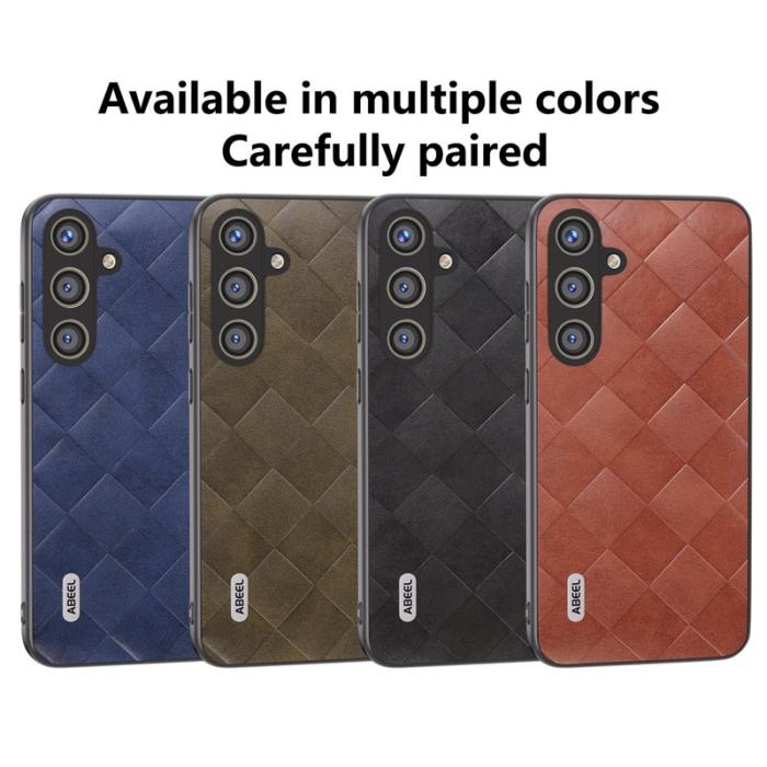 ABEEL - ABEEL Samsung Galaxy S24 Skal PU Läder Skydd - Grön