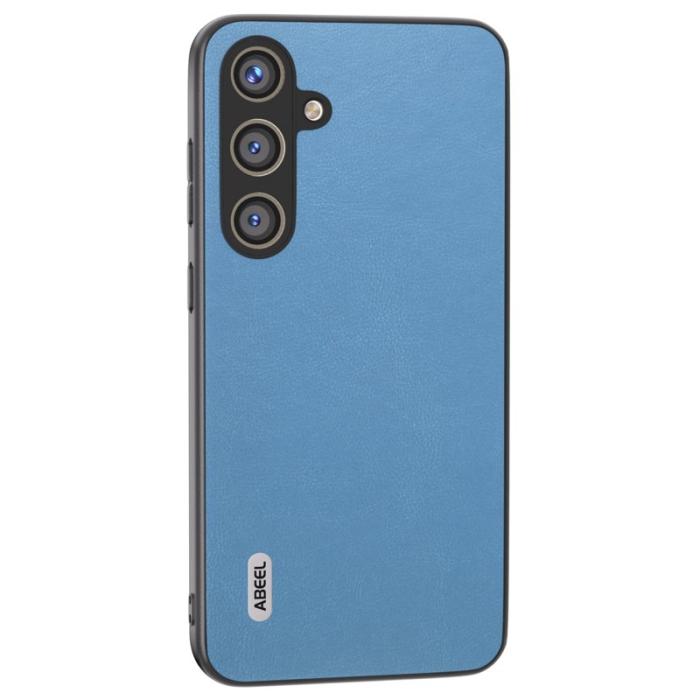ABEEL - ABEEL Samsung Galaxy S24+ Skal PU Läder TPU Sky Blue
