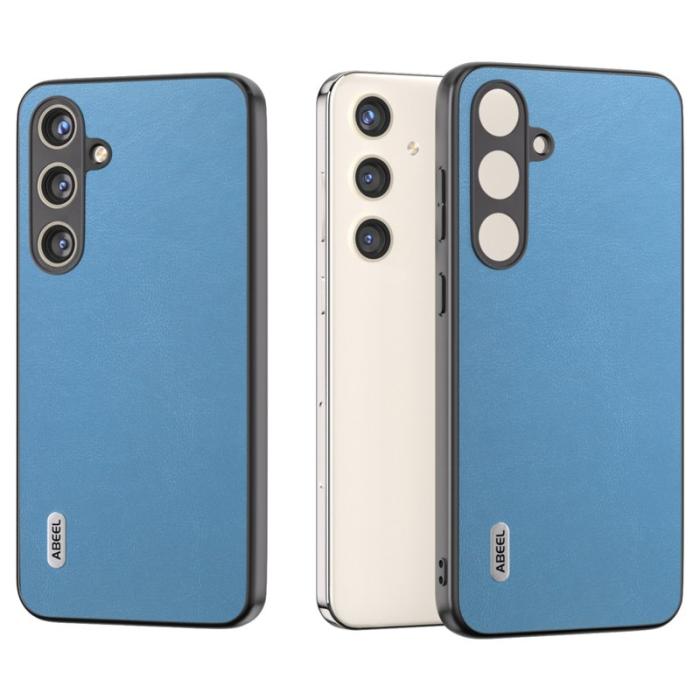 ABEEL - ABEEL Samsung Galaxy S24+ Skal PU Läder TPU Sky Blue
