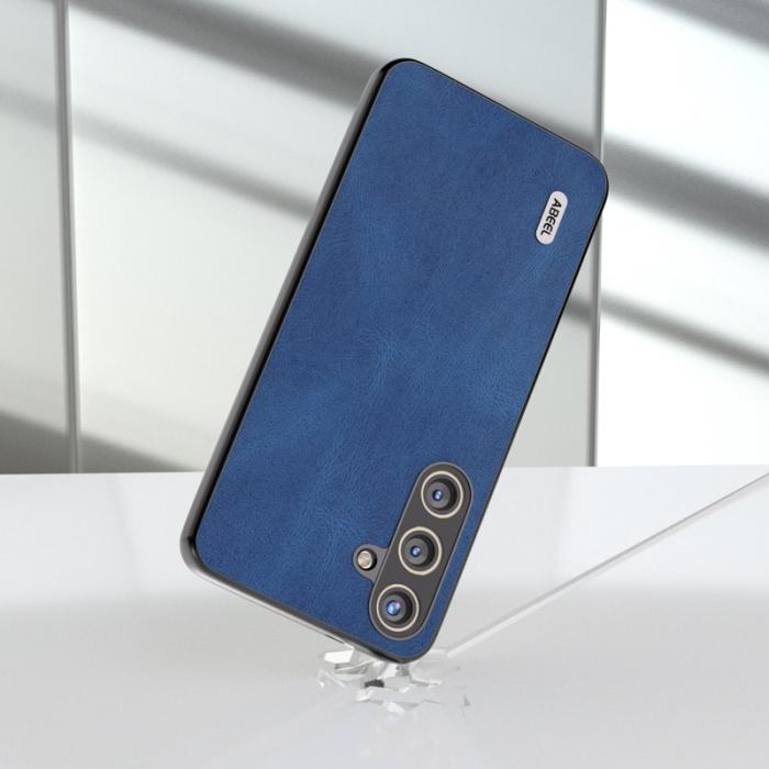 ABEEL - ABEEL Samsung Galaxy S24+ Skal Vintage PU Läder Blå