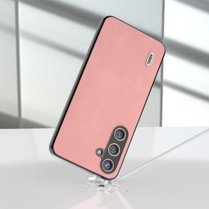 ABEEL - ABEEL Samsung Galaxy S24+ Skal Vintage PU Läder - Rosa