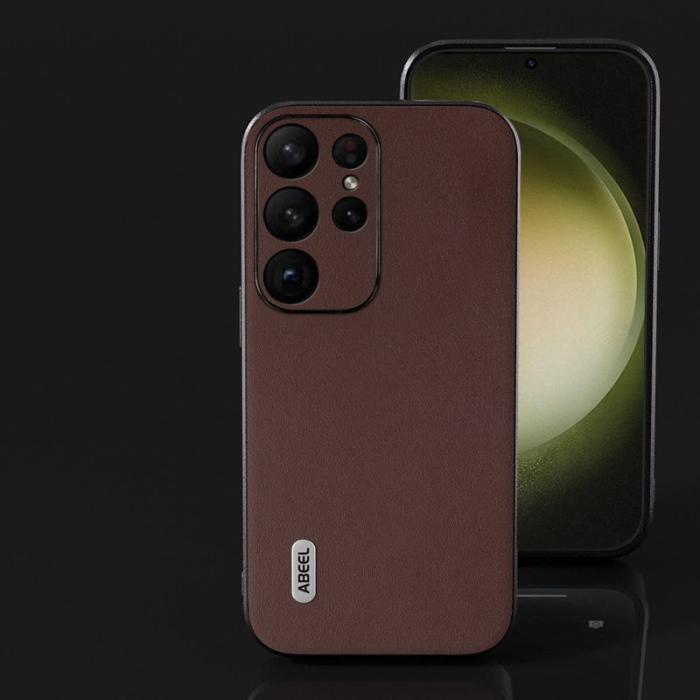 ABEEL - ABEEL Samsung Galaxy S24 Ultra Plånboksfodral Drop Protection Brun