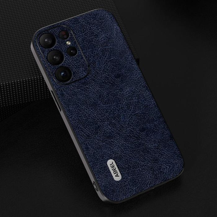 ABEEL - ABEEL Samsung Galaxy S24 Ultra Retro Läderfodral - Blå