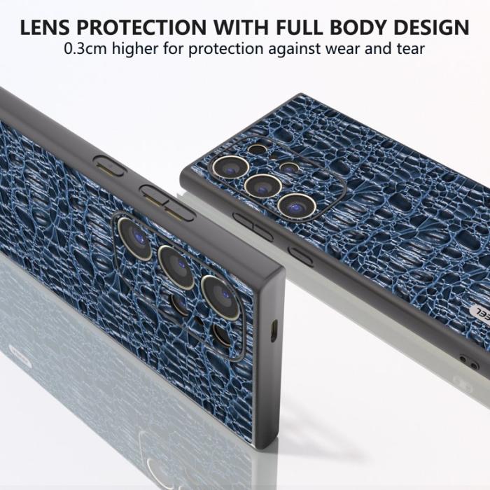 ABEEL - ABEEL Samsung Galaxy S24 Ultra Skal Canopy Textur Blå
