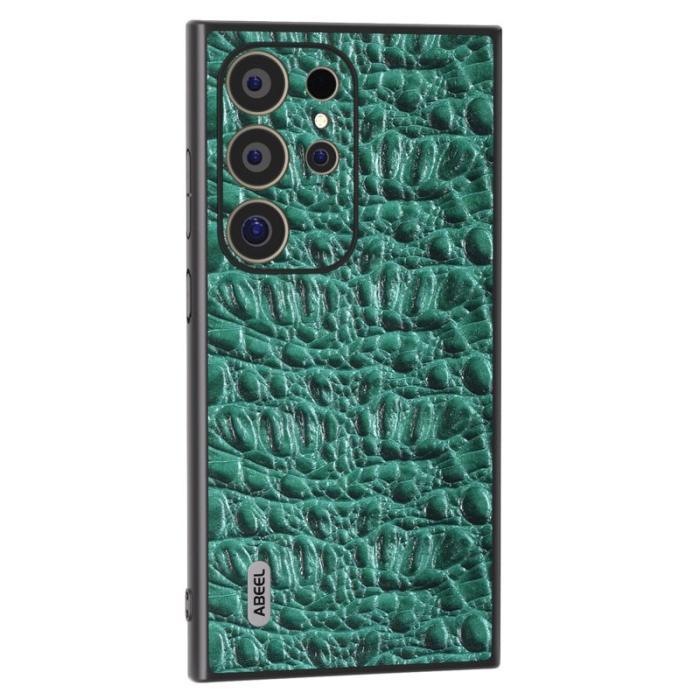 ABEEL - ABEEL Samsung Galaxy S24 Ultra Skal Canopy Textur Grön