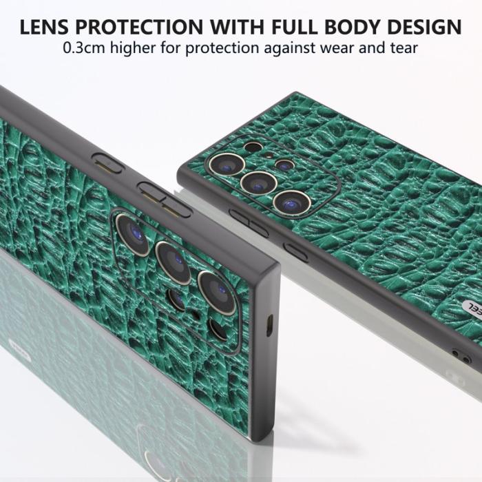 ABEEL - ABEEL Samsung Galaxy S24 Ultra Skal Canopy Textur Grön