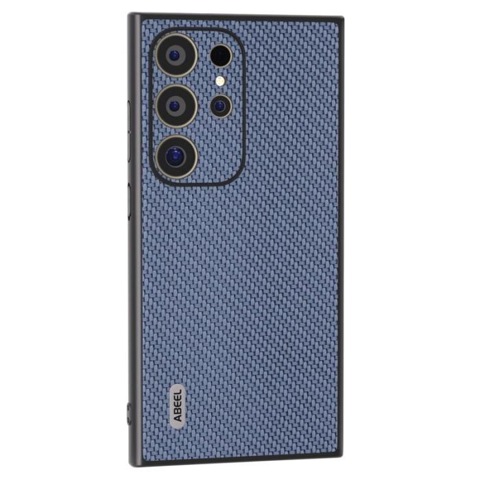 ABEEL - ABEEL Samsung Galaxy S24 Ultra Skal Carbon Fiber Baby Blue