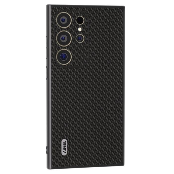 ABEEL - ABEEL Samsung Galaxy S24 Ultra Skal Carbon Fiber Svart