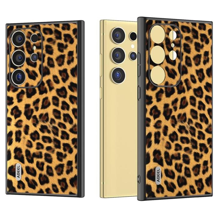 ABEEL - ABEEL Samsung Galaxy S24 Ultra Skal Läder Champagne Gold