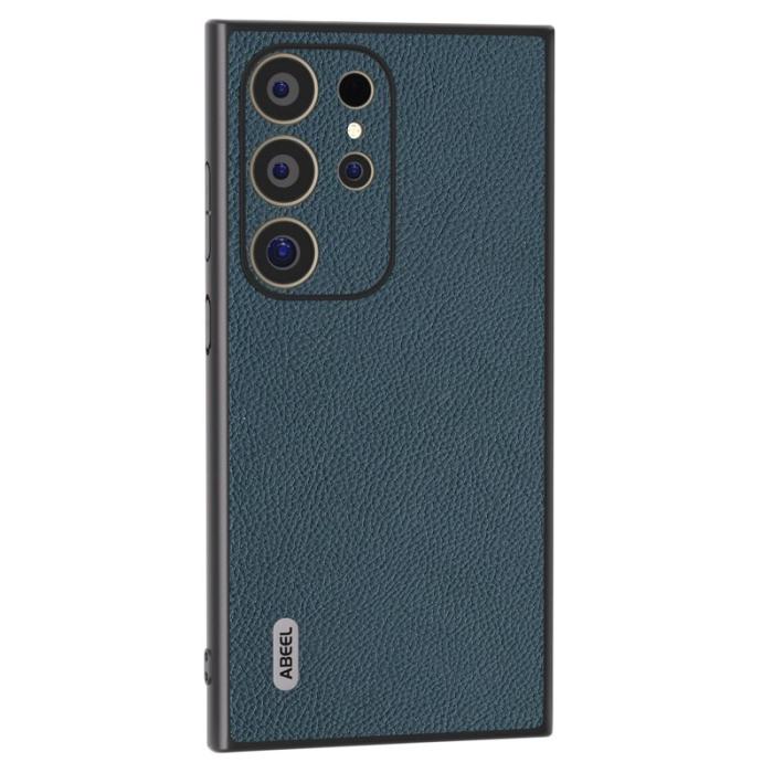 ABEEL - ABEEL Samsung Galaxy S24 Ultra Skal Läder TPU Hård PC Grön