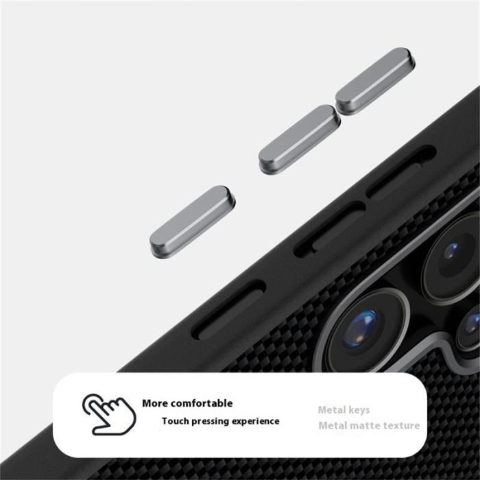 ABEEL - ABEEL Samsung Galaxy S24 Ultra Skal MagSafe Kompatibel Svart