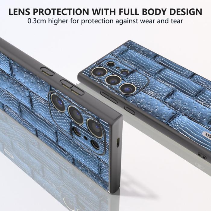 ABEEL - ABEEL Samsung Galaxy S24 Ultra Skal Mahjong Läder Blå