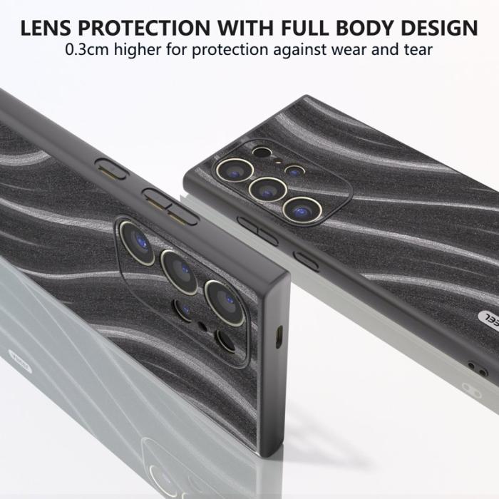 ABEEL - ABEEL Samsung Galaxy S24 Ultra Skal Milky Way Grey PU Läder