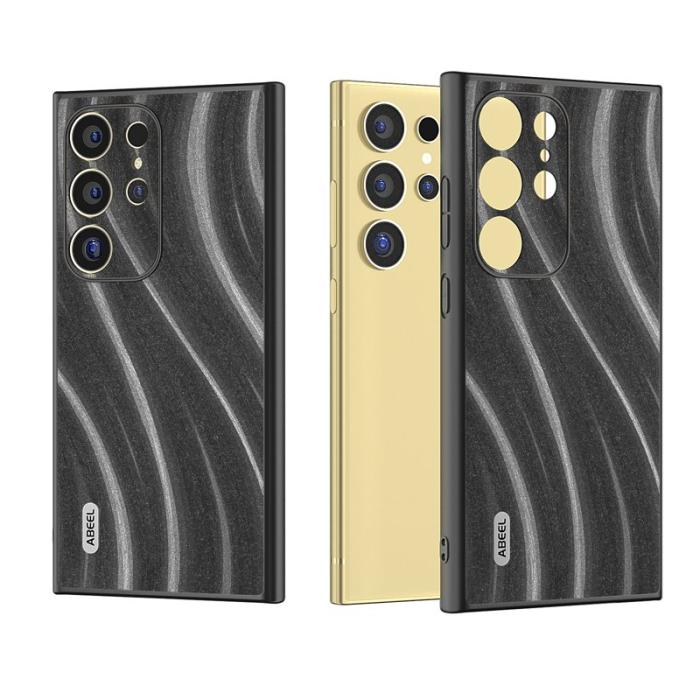 ABEEL - ABEEL Samsung Galaxy S24 Ultra Skal Milky Way Grey PU Läder