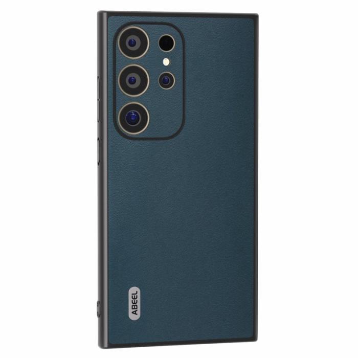 ABEEL - ABEEL Samsung Galaxy S24 Ultra Skal Nappa Textur Grön