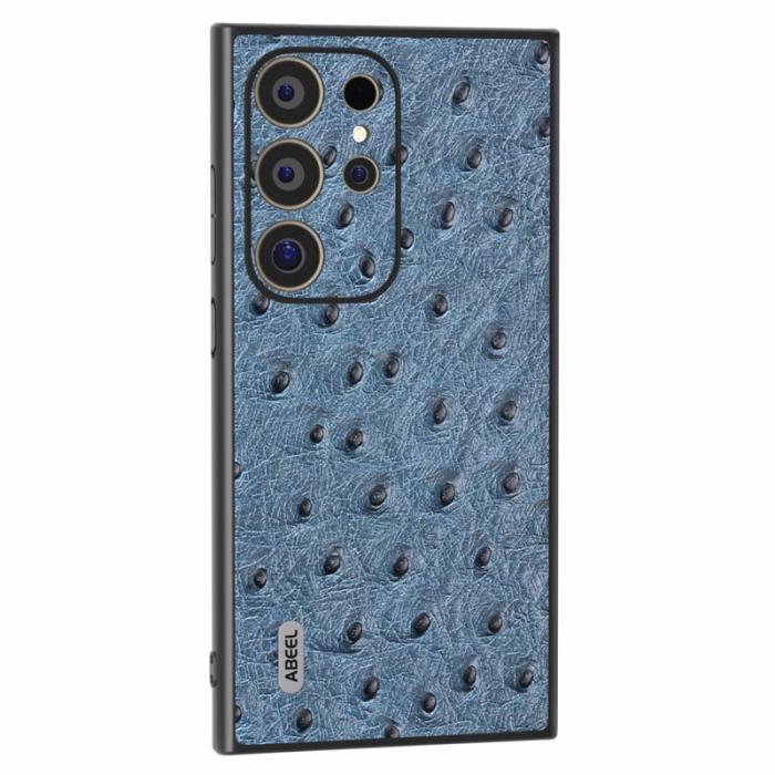 ABEEL - ABEEL Samsung Galaxy S24 Ultra Skal Ostrich Mönster Blå