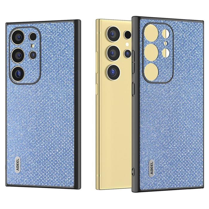 ABEEL - ABEEL Samsung Galaxy S24 Ultra Skal PU Läder TPU Blå
