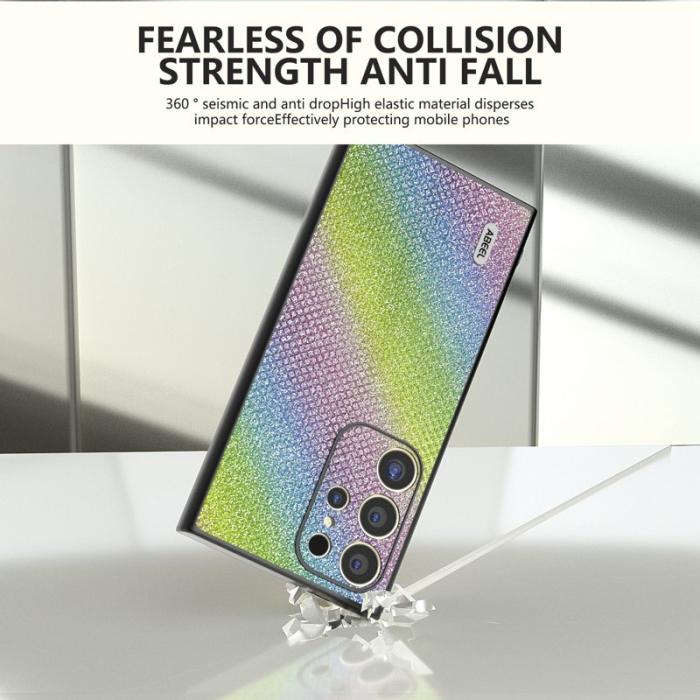 ABEEL - ABEEL Samsung Galaxy S24 Ultra Skal PU Läder TPU Ram - Flerfärgad