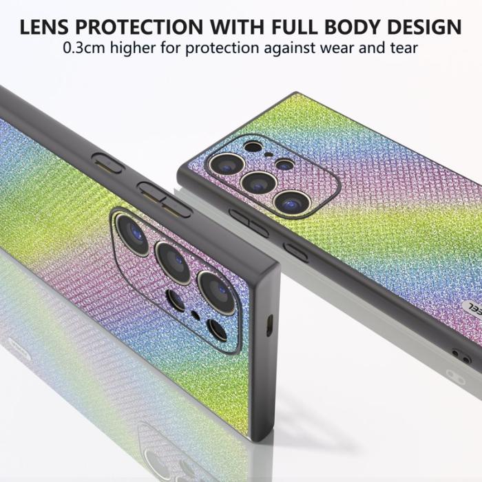 ABEEL - ABEEL Samsung Galaxy S24 Ultra Skal PU Läder TPU Ram - Flerfärgad