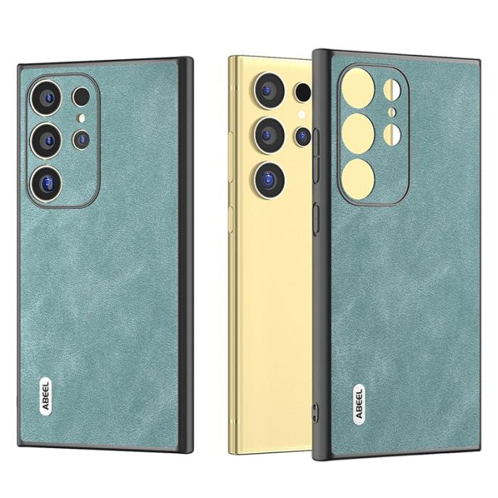 ABEEL - ABEEL Samsung Galaxy S24 Ultra Skal Slim Fit PU Läder - Baby Blue