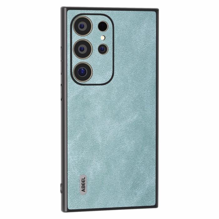 ABEEL - ABEEL Samsung Galaxy S24 Ultra Skal Slim Fit PU Läder - Baby Blue
