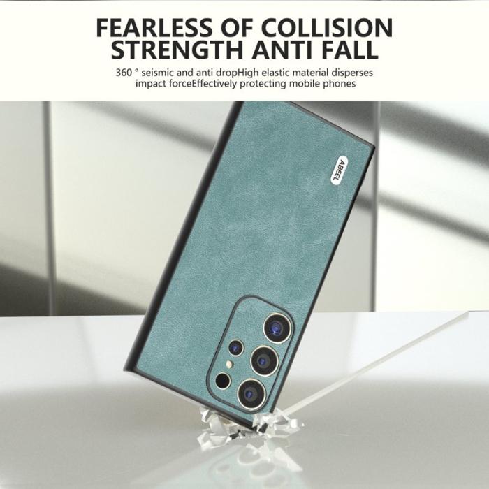 ABEEL - ABEEL Samsung Galaxy S24 Ultra Skal Slim Fit PU Läder - Baby Blue