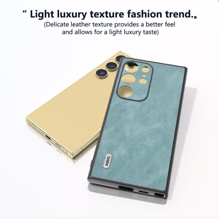 ABEEL - ABEEL Samsung Galaxy S24 Ultra Skal Slim Fit PU Läder - Baby Blue