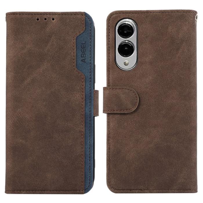 ABEEL - ABEEL Samsung Galaxy S25 Edge Fodral RFID Skydd Brun