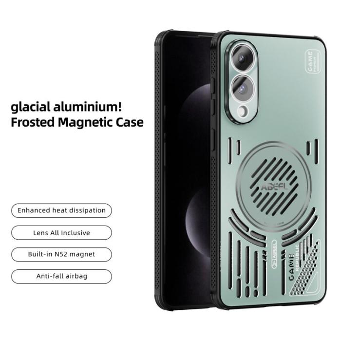 ABEEL - ABEEL Samsung Galaxy S25 Edge Skal Aluminium + TPU - Ljusgrön