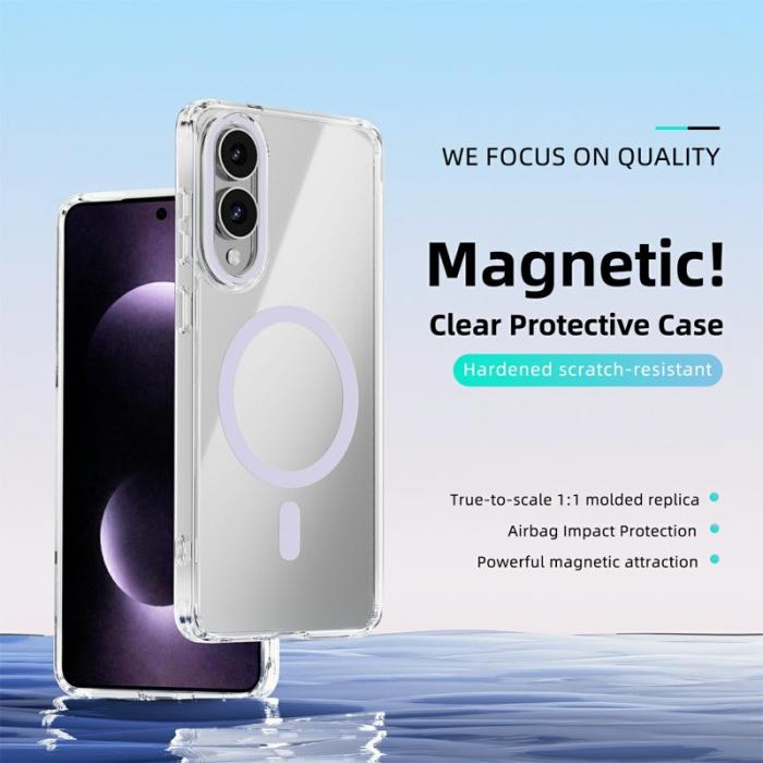 ABEEL - ABEEL Samsung Galaxy S25 Edge Skal MagSafe Anti Scratch Lila