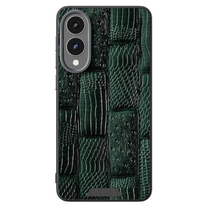 ABEEL - ABEEL Samsung Galaxy S25 Edge Skal MagSafe Beast Textur Grön