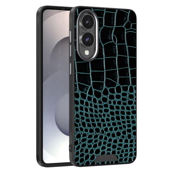 ABEEL - ABEEL Samsung Galaxy S25 Edge Skal MagSafe Grön Crocodile Texture