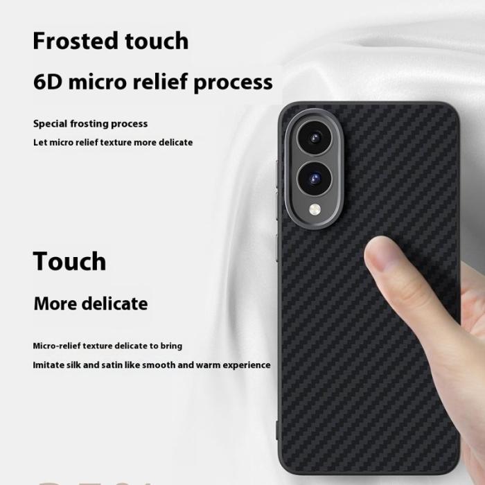 ABEEL - ABEEL Samsung Galaxy S25 Edge Skal MagSafe Kolfiber Svart