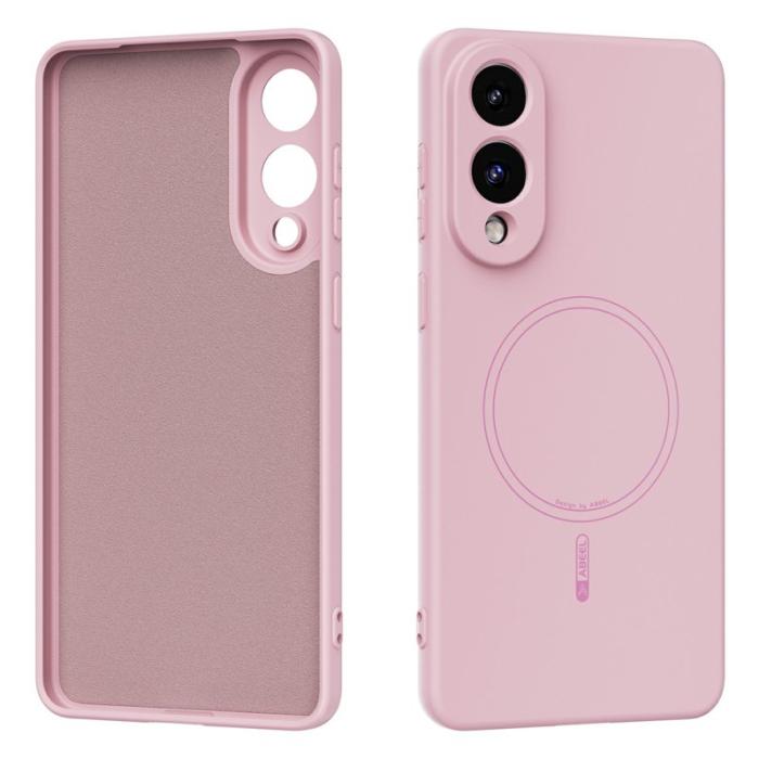 ABEEL - ABEEL Samsung Galaxy S25 Edge Skal MagSafe Kompatibel Rosa