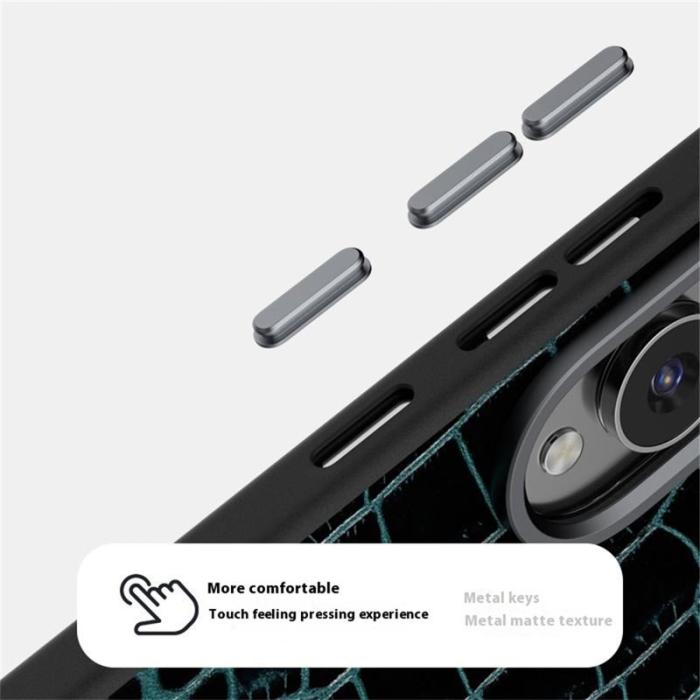 ABEEL - ABEEL Samsung Galaxy S25 Edge Skal MagSafe Krokodilkaffe