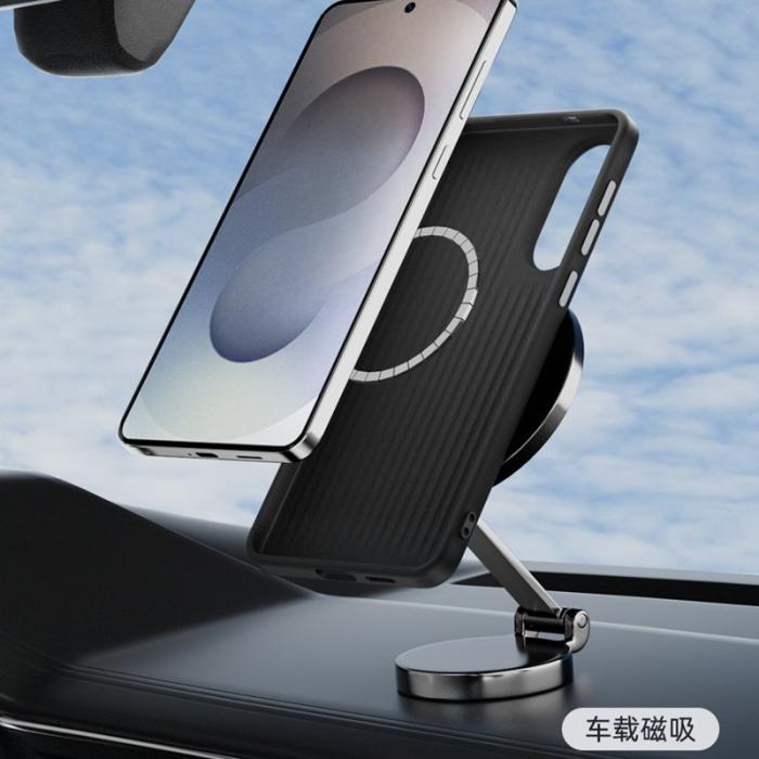 ABEEL - ABEEL Samsung Galaxy S25 Edge Skal MagSafe Krokodilkaffe