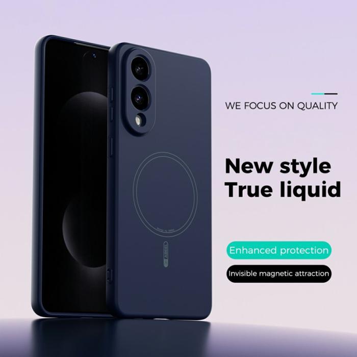 ABEEL - ABEEL Samsung Galaxy S25 Edge Skal MagSafe Mörkblå