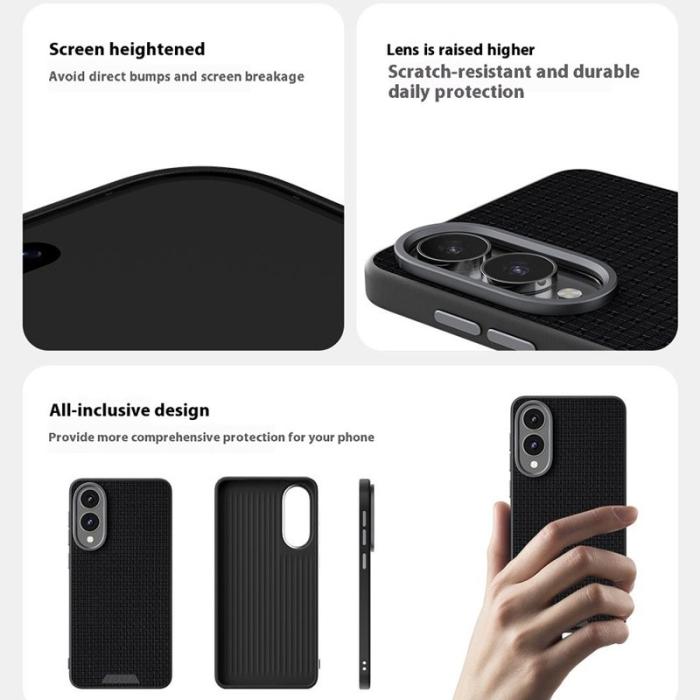 ABEEL - ABEEL Samsung Galaxy S25 Edge Skal MagSafe Texturerad Blå