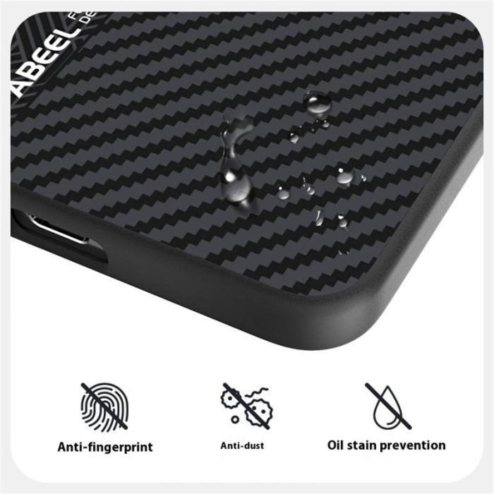 ABEEL - ABEEL Samsung Galaxy S25 Edge Skal PC TPU Aluminium Läder - Textur 2