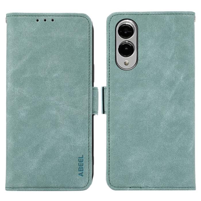 ABEEL - ABEEL Samsung Galaxy S25 Edge Skal PU Läder Folio Baby Blue