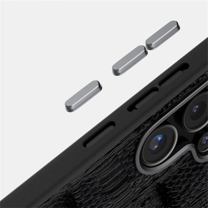 ABEEL - ABEEL Samsung Galaxy S25 FE Skal MagSafe Beast Textur Blå