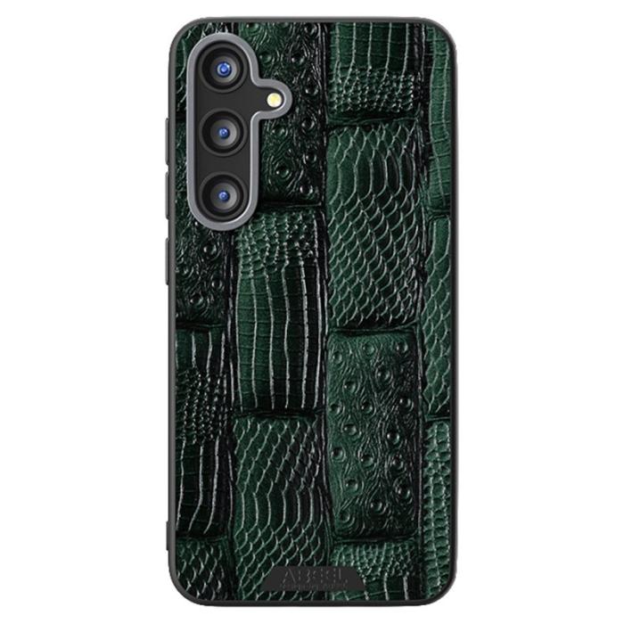 ABEEL - ABEEL Samsung Galaxy S25 FE Skal MagSafe Beast Textur Grön